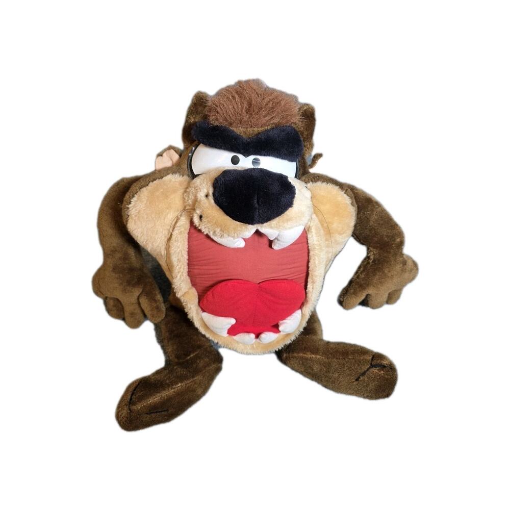 Vintage 1995 Tazmanian Devil Large Taz Plush Big Stuffed Animal 32in Ace Novelty